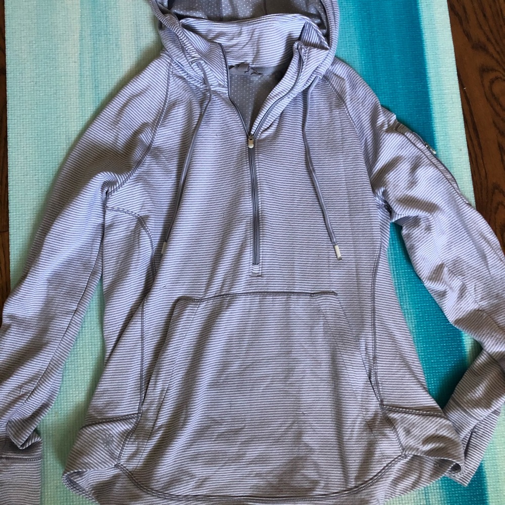 Striped Athleta Quarter-zip